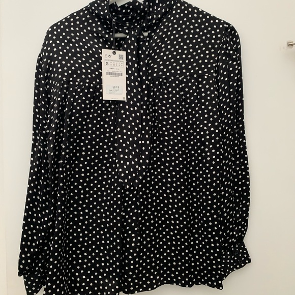 NWT Zara Printed Blouse - Picture 3 of 4